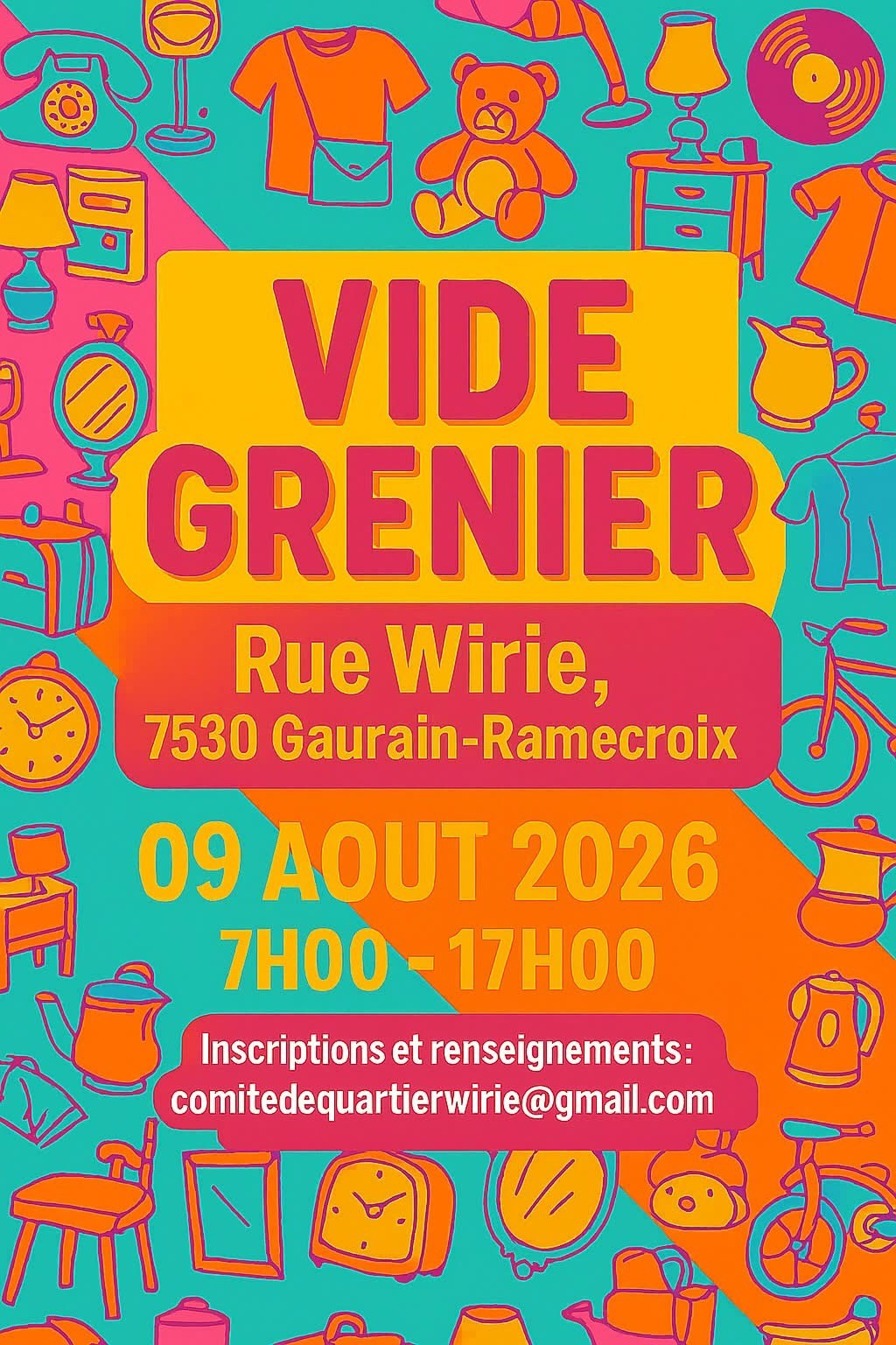 Affiche complète de Vide grenier
