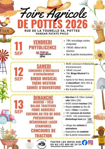 Affiche de Foire agricole de Pottes