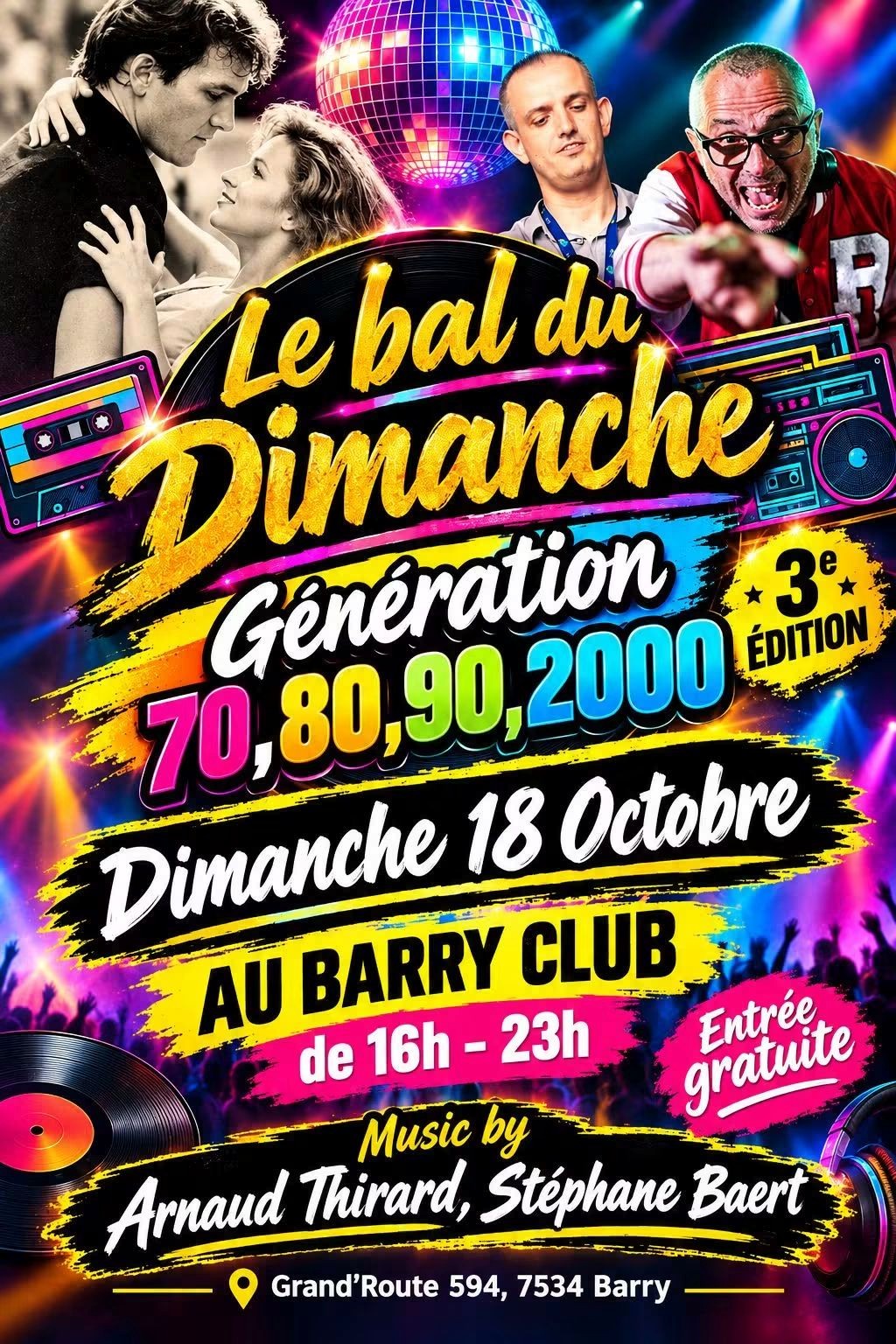Affiche complète de Le bal du dimanche