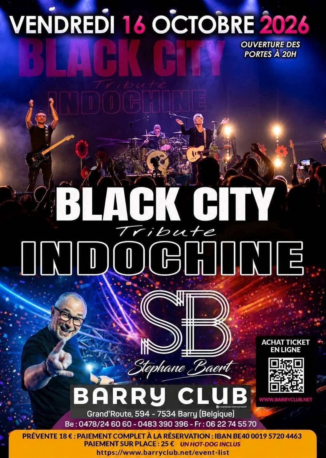Affiche complète de Black city tribute indochine