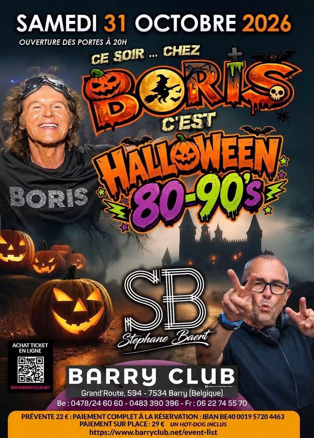 Affiche complète de Chez boris c est halloween